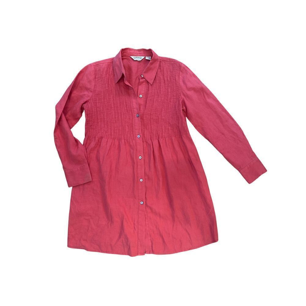 Orvis Button Down Tunic Womens Small
